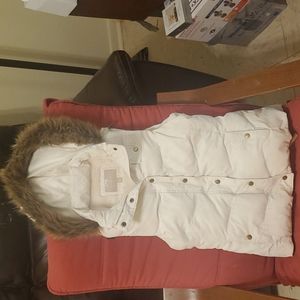Banana Republic Medium Vest with Faux Fur